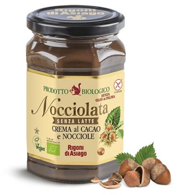 Choklad och Hasselnötskräm laktosfri EKO 250g Rigoni - 1