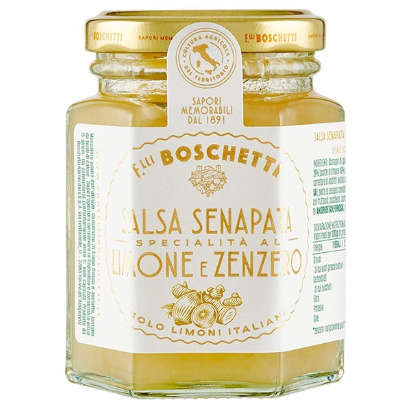 Salsa senapata di limone e zenzero 130 g Boschetti - 1