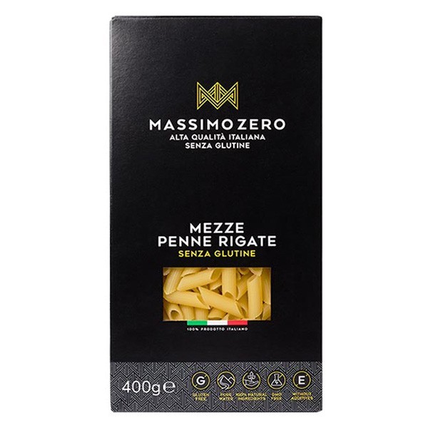 Mezze Penne Rigate glutenfri 400 g Massimo Zero - 1