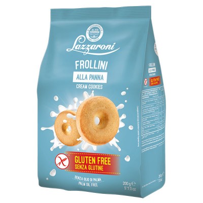 Glutenfria Frollini alla Panna 200 g Lazzaroni - 1