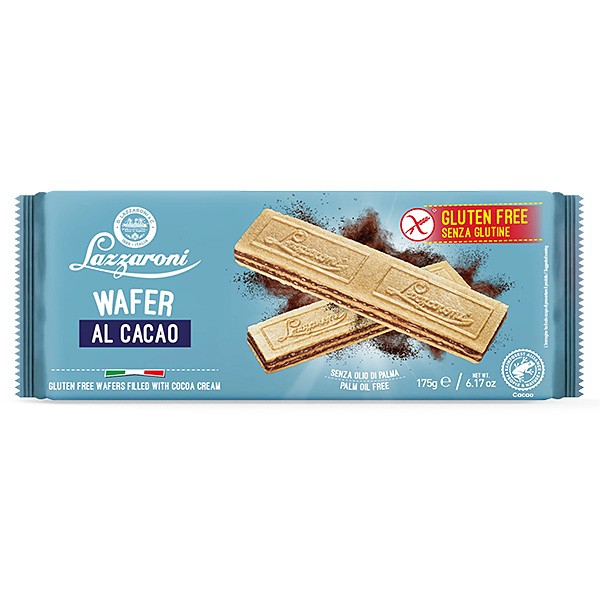 Lazzaroni Wafer Senza Glutine Cacao 175 g - 1