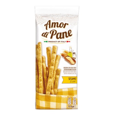 Grissini Sesamo 125 g Amor di Pane - 1