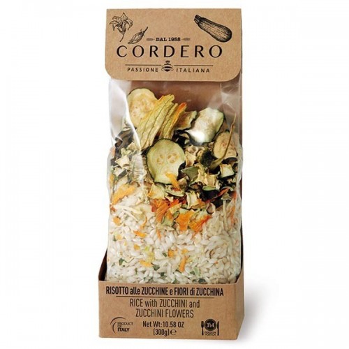Risotto zucchine e fiori di zucca 300 g Cordero - 1