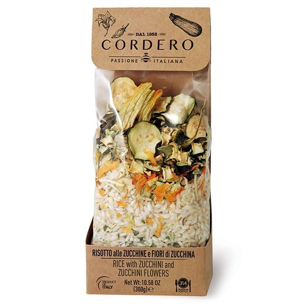 Risotto zucchine e fiori di zucca 300 g Cordero - 1