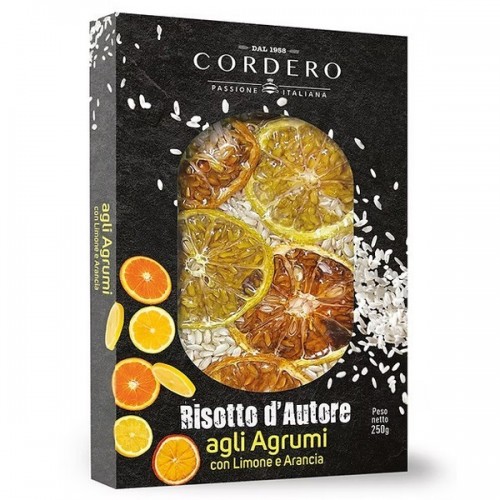 Risotto d'Autore agli Agrumi con Limone e Arancia 250 g Cordero - 1