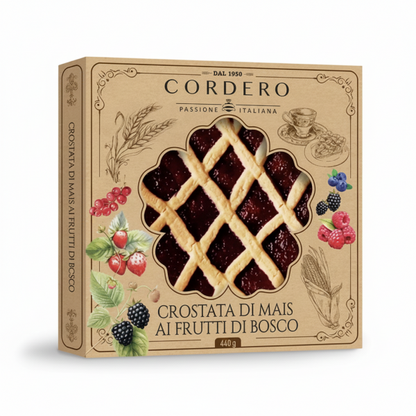 Crostata di Mais ai Frutti di bosco 440 g Cordero - 1
